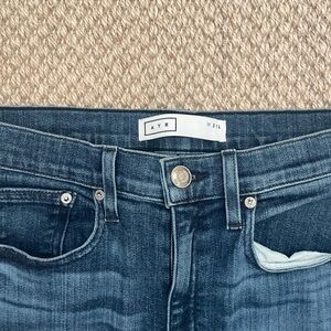 AYR women's Dark Blue Slim Straight Jeans